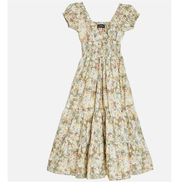 DANIELLE BERNSTEIN Multicolor Floral Midi Dress - Picture 3 of 9